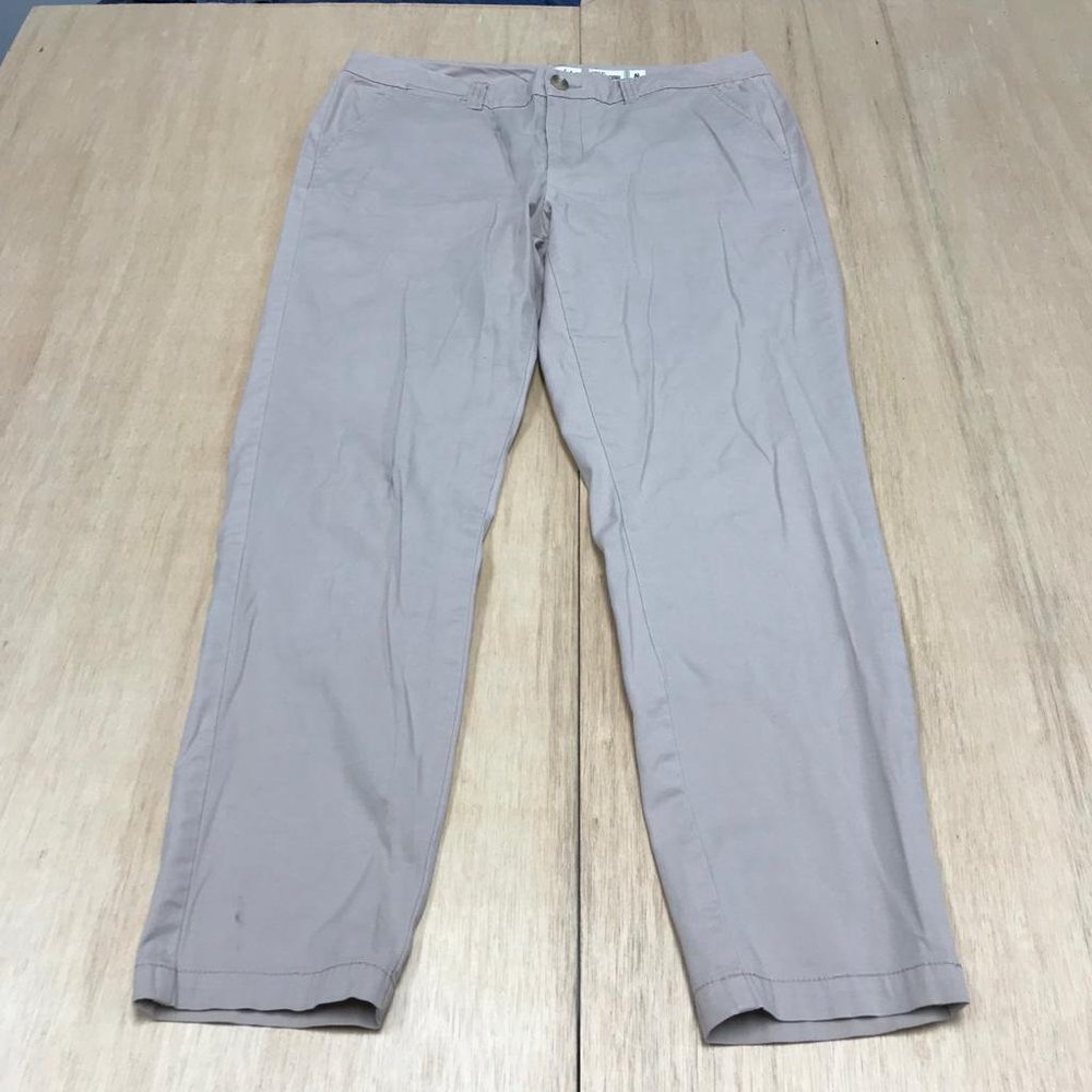 weekend casual tan pants women size 8